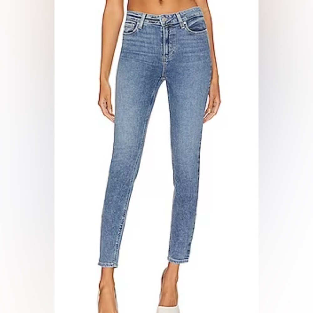 FRAME denim Le High Skinny Crop jeans in color way Amal size 24 cropped jeans